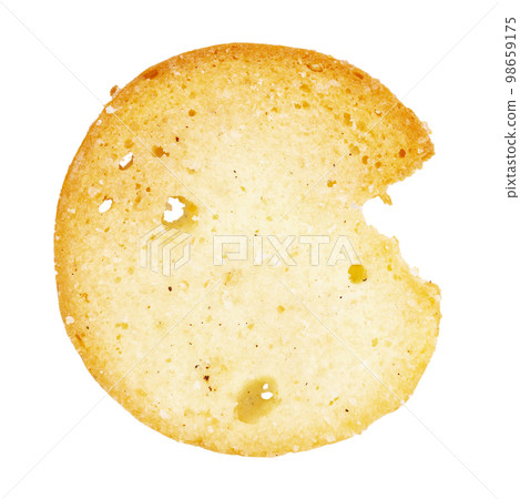 Crackers bruschetta with spices isolated on white background. File contains clipping path. 98659175