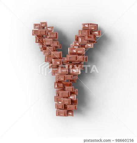 巧克力棒的 3D 角色 98660156