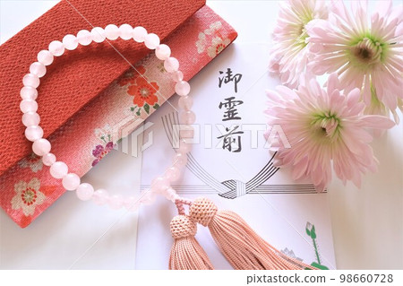 念珠和菊花 [御靈禪包] 98660728