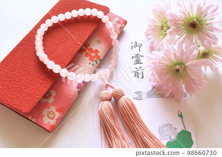 念珠和菊花 [御靈禪包] 98660730