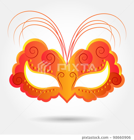 Colorful masquerade carnival mask, Mardi Gras. Illustration, elegant design, vector Colorful masquerade carnival mask, Mardi Gras. Illustration, elegant design, vector 98660906