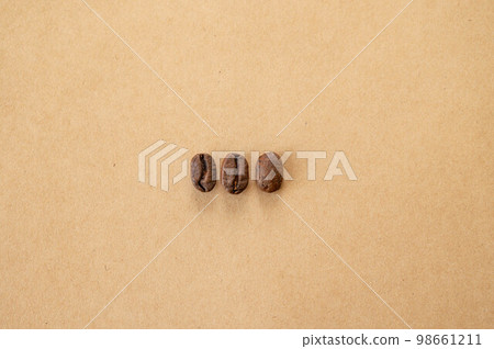 Rows of Coffee Beans Jaguar Honey 98661211