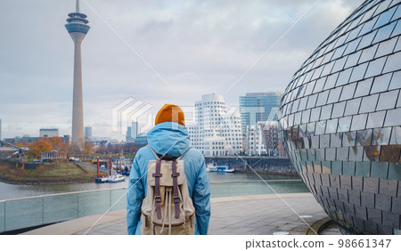 winter travel to Dusseldorf, Germany winter travel to Dusseldorf, Germany 98661347
