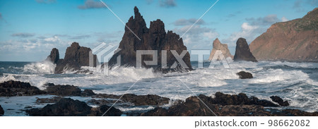 Rough coastline of Anaga in Tenerife island 98662082