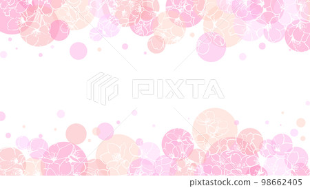 Fancy cherry blossom header footer 16:9 frame material Fancy cherry blossom header footer 16:9 frame material 98662405