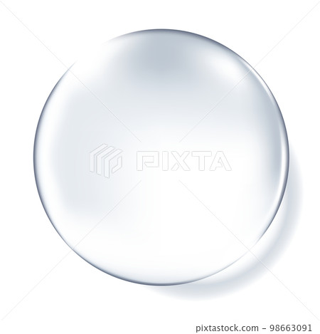 透明球體的矢量圖解（使用漸變網格） 98663091