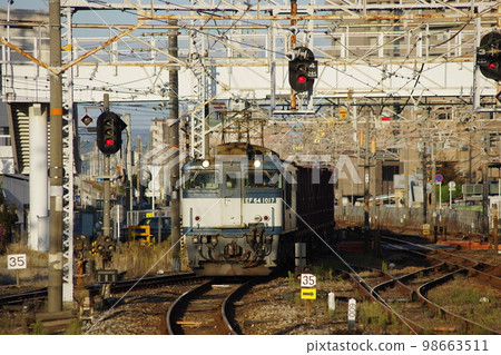Hakubi Line Kurashiki Station Freight Train EF64 Updated Color 98663511