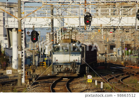 Hakubi Line Kurashiki Station Freight Train EF64 Updated Color 98663512