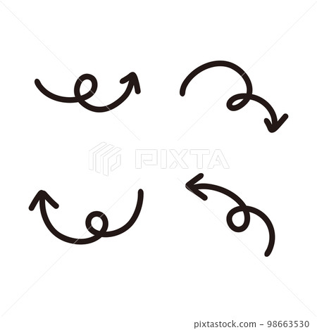 手繪箭頭 手繪箭頭 98663530