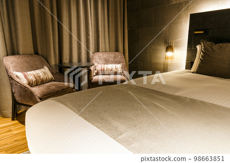 Hotel room image at night Hotel room image at night 98663851
