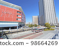Cityscape of Kawasaki Station West Exit in sunny weather 98664269