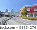 Kawasaki station west exit cityscape 3 in fine weather 98664276