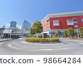 Cityscape of the west exit of Kawasaki Station in fine weather 7 98664284