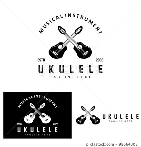 Minimalist Ukulele Music Logo Design, Ukulele Guitar Vector. Ukelele Logo Design Minimalist Ukulele Music Logo Design, Ukulele Guitar Vector. Ukelele Logo Design 98664308