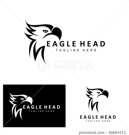 Eagle Head Logo Design, Flying Feather Animal Wings Vector, Product Brand Icon Illustration Eagle Head Logo Design, Flying Feather Animal Wings Vector, Product Brand Icon Illustration 98664311