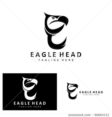 Eagle Head Logo Design, Flying Feather Animal Wings Vector, Product Brand Icon Illustration Eagle Head Logo Design, Flying Feather Animal Wings Vector, Product Brand Icon Illustration 98664312