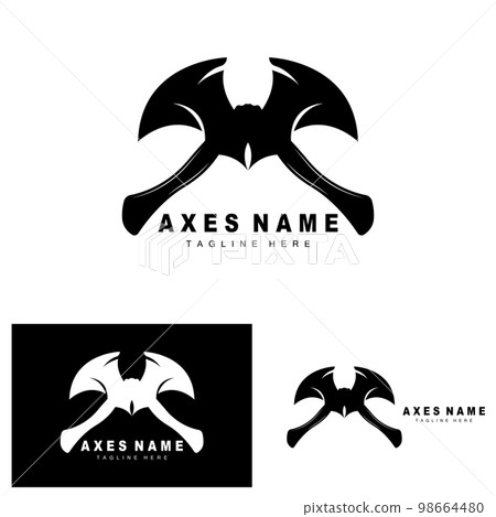 Ax Logo Design, War Tool Illustration and Woodcutter Vector Ax Logo Design, War Tool Illustration and Woodcutter Vector 98664480