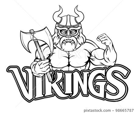 Viking Cartoon Sports Mascot 98665787