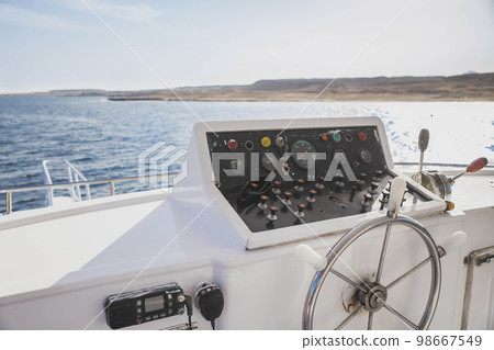 view from the captain's seat on the ship 98667549