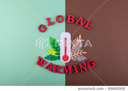 Global warming and climate change concept Global warming and climate change concept 98668008