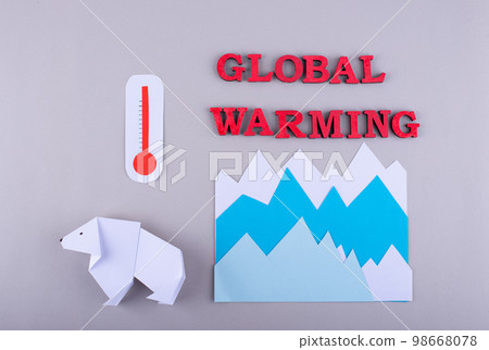 Global warming and climate change concept 98668078