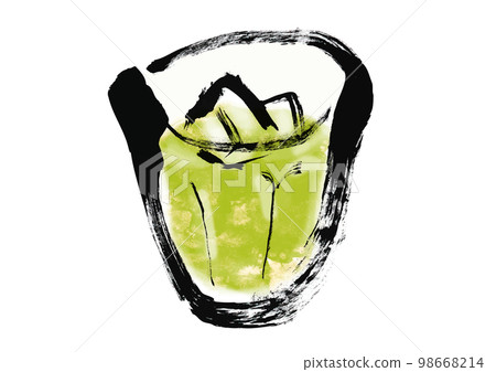 Sencha hand-drawn illustration in Japanese style Sencha hand-drawn illustration in Japanese style 98668214