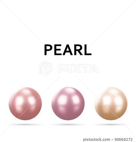 Abstract 3d sphere. Pearls, jewelry. Design element. eps 10 98668272