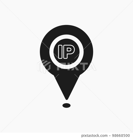 IP address icon. Flat style vector EPS. IP address icon. Flat style vector EPS. 98668500
