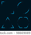 Holographic frames. Science Fiction elements for the interface. 98669089