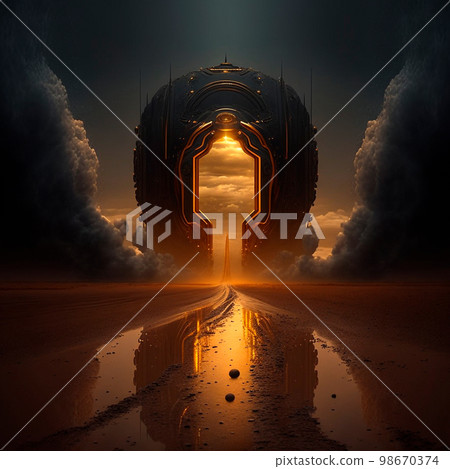 portal to another world, golden glow portal to another world, golden glow 98670374