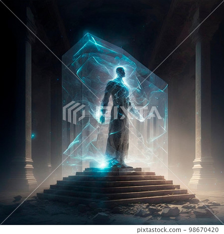 human holography, glow, becoming stronger, insight human holography, glow, becoming stronger, insight 98670420