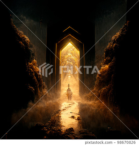portal to another world, golden glow portal to another world, golden glow 98670826