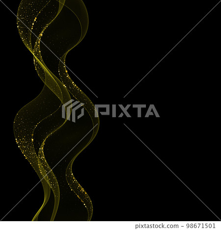 Abstract shimmering wave with grains of gold. festive background. eps 10 Abstract shimmering wave with grains of gold. festive background. eps 10 98671501