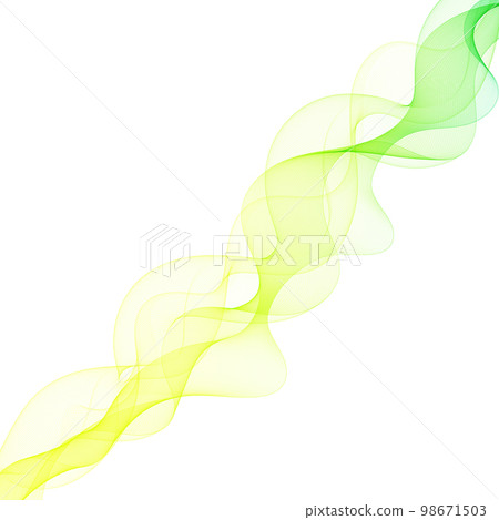 Abstract flow of colored waves on a white background. eps 10 98671503