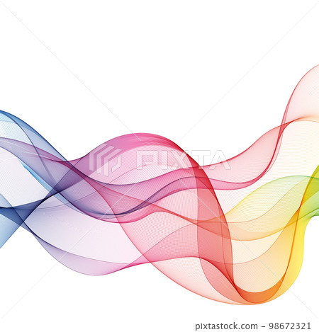 color colorful wave. vector abstract illustration. eps 10 98672321
