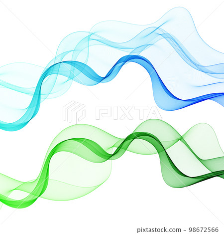 Set of abstract colored waves. Vector background. Design element. eps 10 98672566