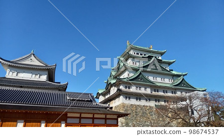 Japan's Top 100 Castles Nagoya Castle Main Tower, Small Tower and Honmaru Palace 98674537