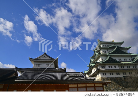 Nagoya Castle under the blue sky Nagoya Castle under the blue sky 98674894