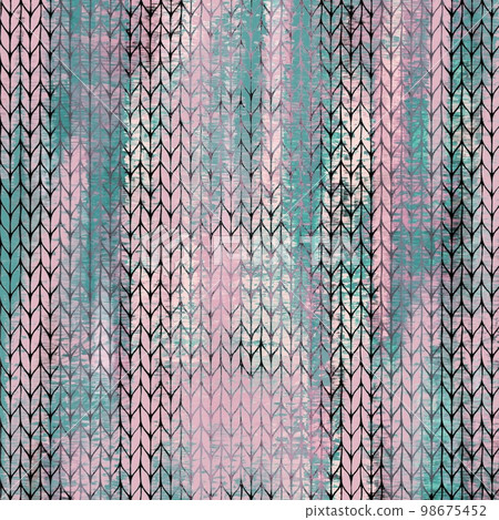 Background illustration of knitted fabric, illustration material of knitted pattern, abstract wallpaper material, background of knitted pattern 98675452