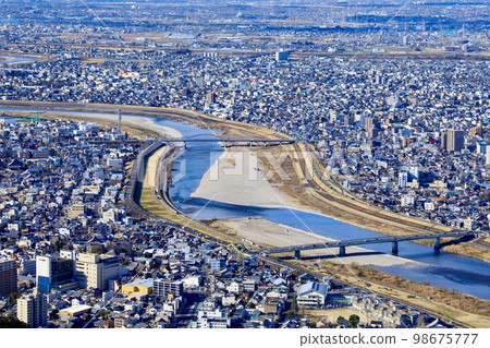 從岐阜縣岐阜城樓眺望岐阜市 從岐阜縣岐阜城樓眺望岐阜市 98675777