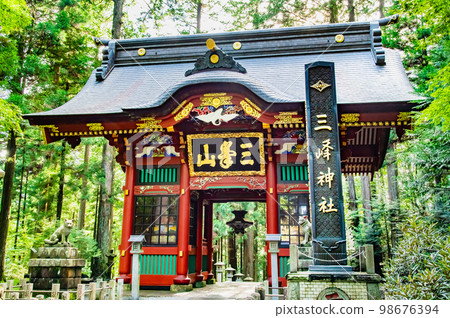 Saitama Prefecture Mitsumine Shrine Zuishinmon 98676394