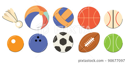 Sports balls isolated vector illustration Sports balls isolated vector illustration 98677097