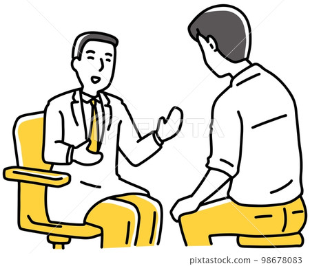 Doctor explaining to the patient 98678083