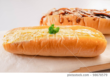 Egg salad bread and fried udon bread Egg salad bread and fried udon bread 98678579