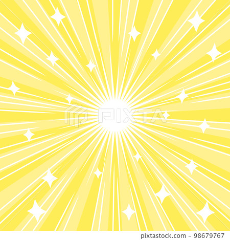 Yellow concentration line background Yellow concentration line background 98679767