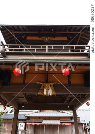 Okage Yokocho，城鎮，購物街，老式，紀念品商店，紀念品商店，商店，夏天，建築，日本建築，舊，建築，街道，傳統， 98680257