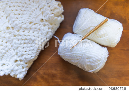 Knitted knit and yarn crochet 98680716