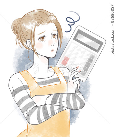 Troubled women and calculators 98680857