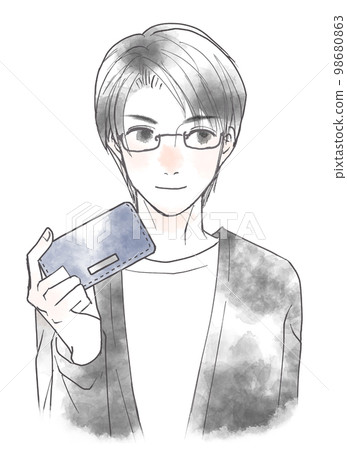 man with long wallet 98680863