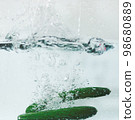 Cucumber water drop water drop material 98680889